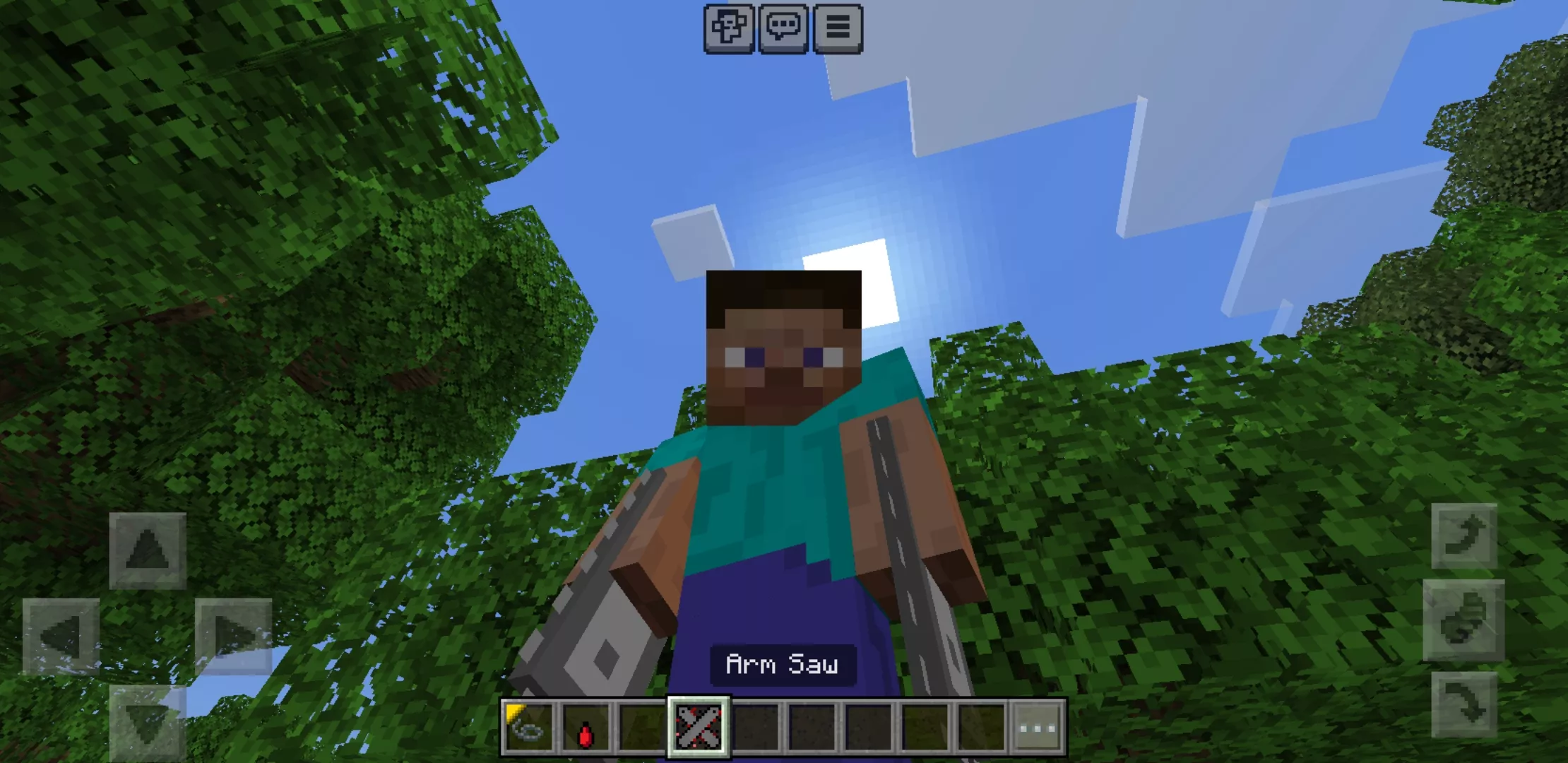 Arm Saw from Chainsaw Man Mod for Minecraft PE
