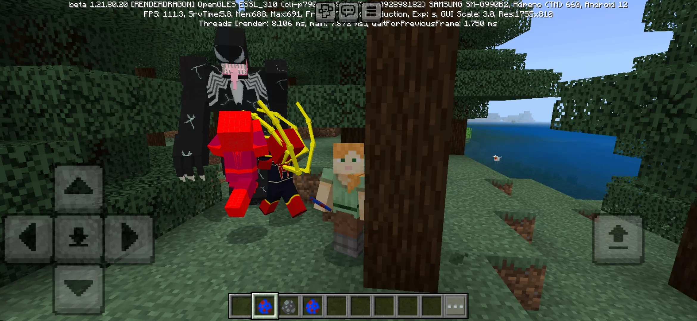 Fight from Spiderman Mod for Minecraft PE