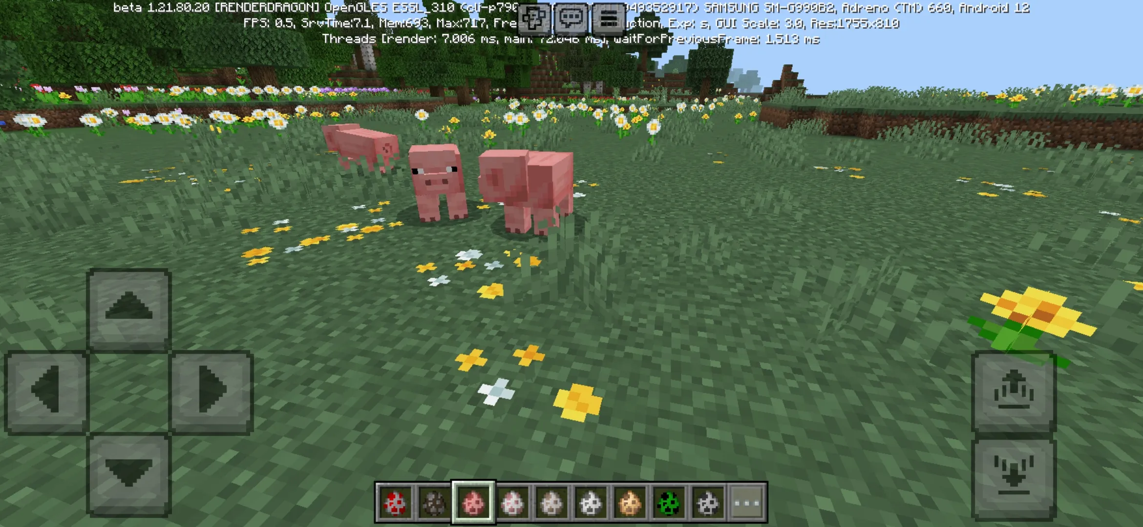 Pigs from Fresh Animations Texture Pack for Minecraft PE