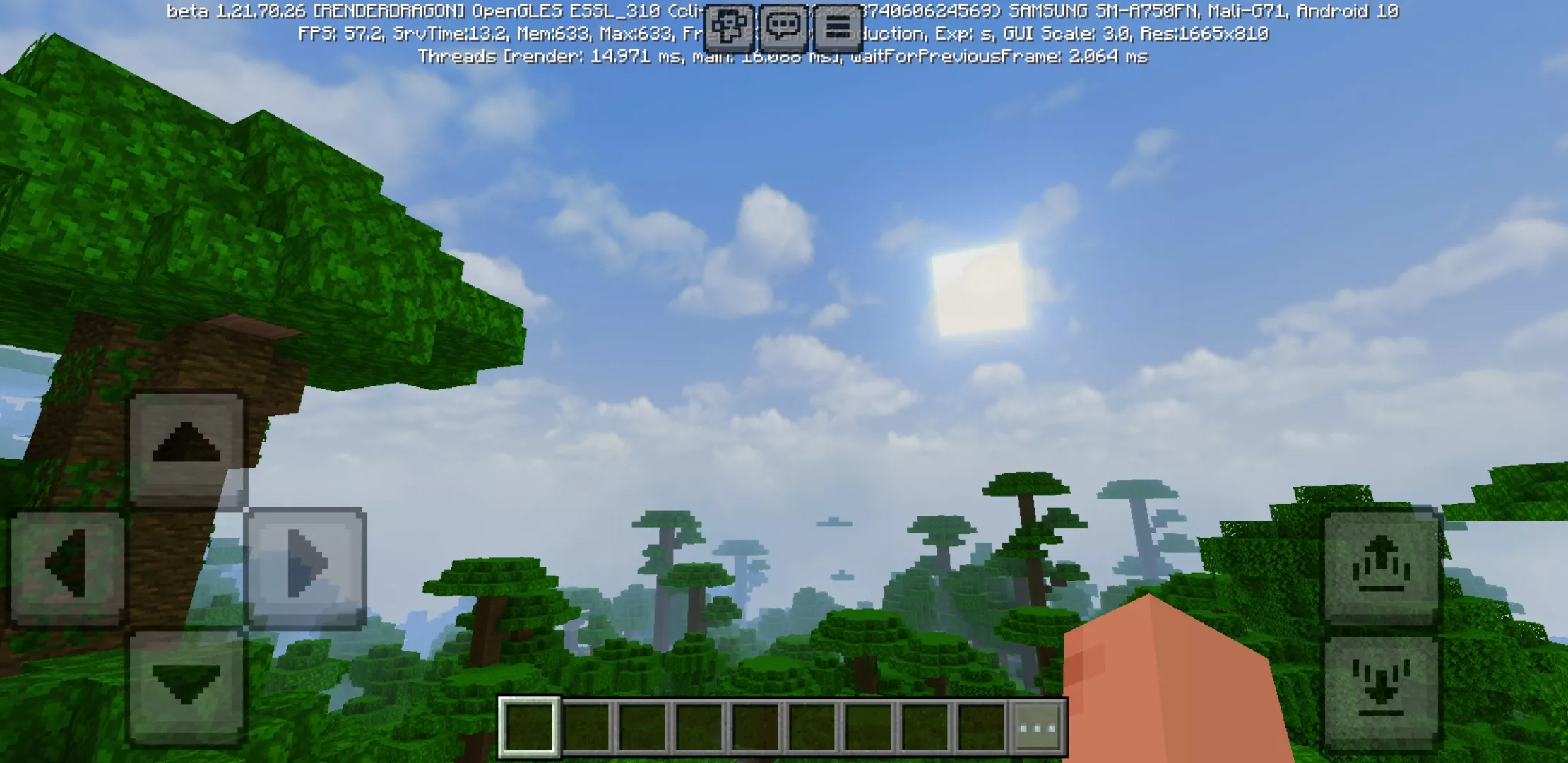 Sky from BSL Shader for Minecraft PE