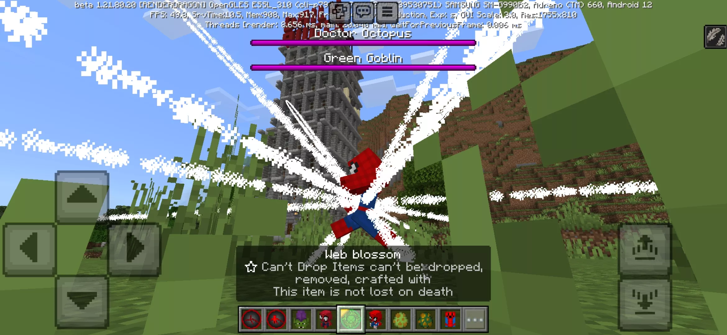 Spiderman Mod for Minecraft PE