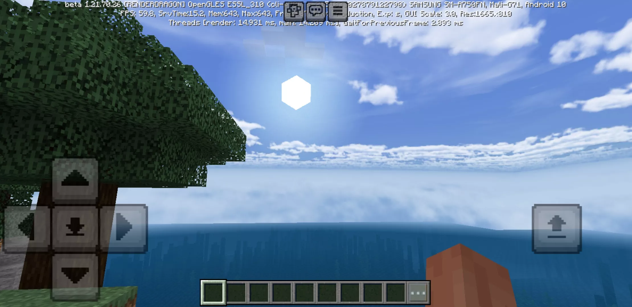 Sun from BSL Shader for Minecraft PE
