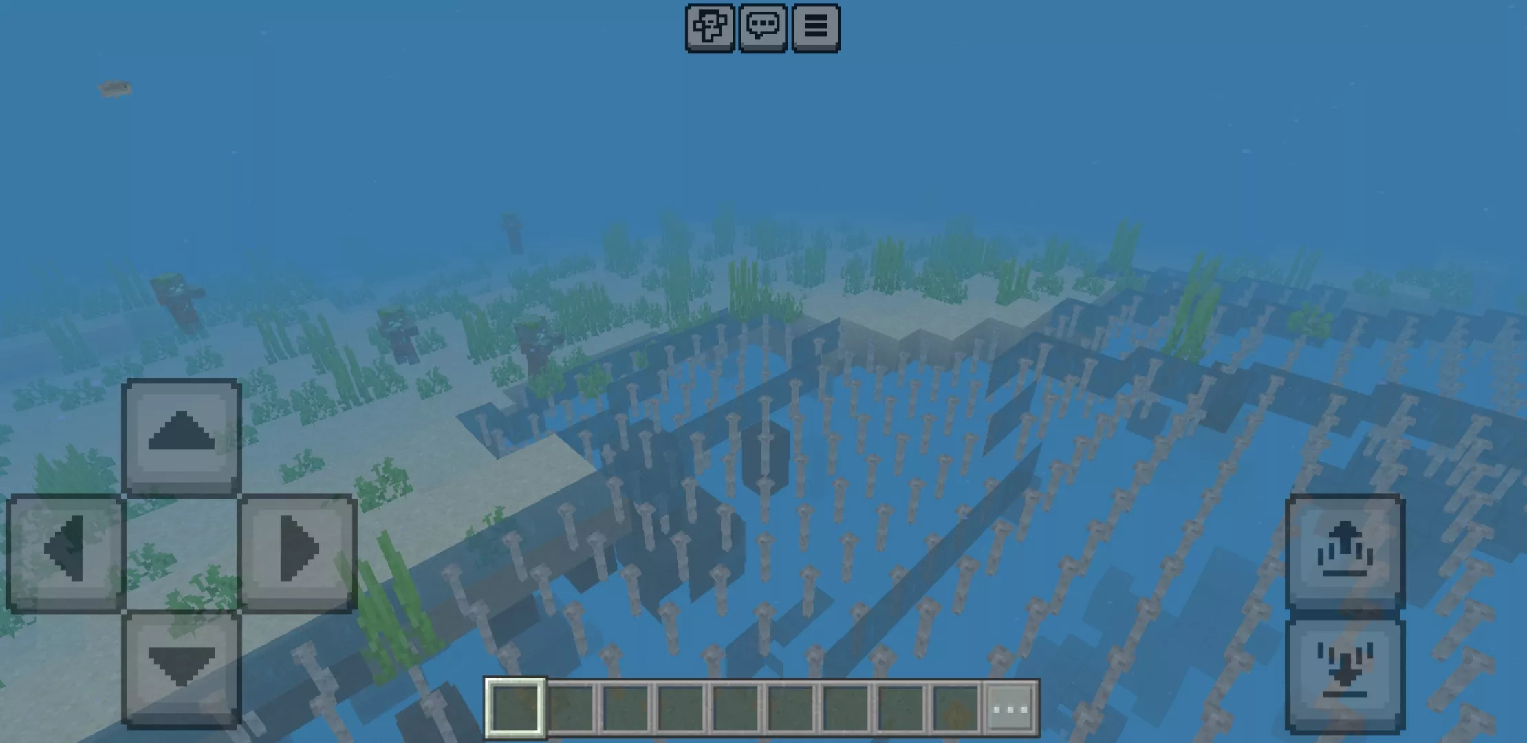 Underwater from X-Ray Texture Pack for Minecraft PE