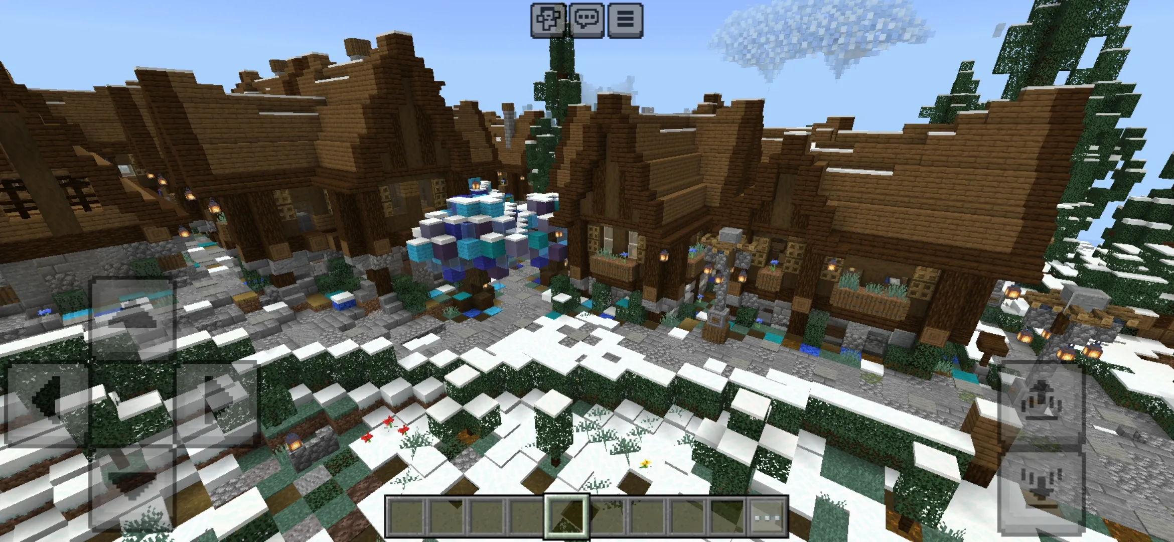 Village from Medieval City Map for Minecraft PE