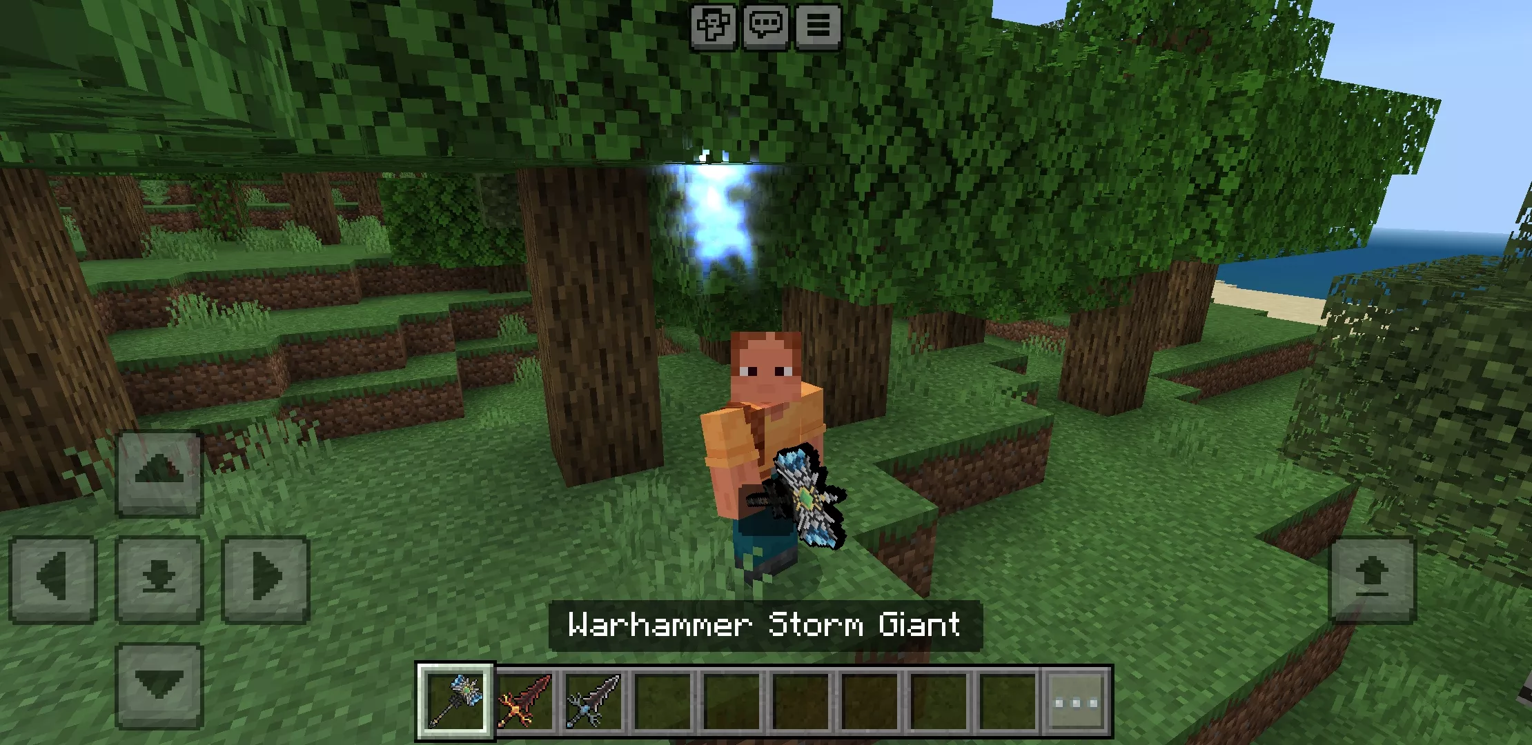 Warhammer from Knives Mod for Minecraft PE