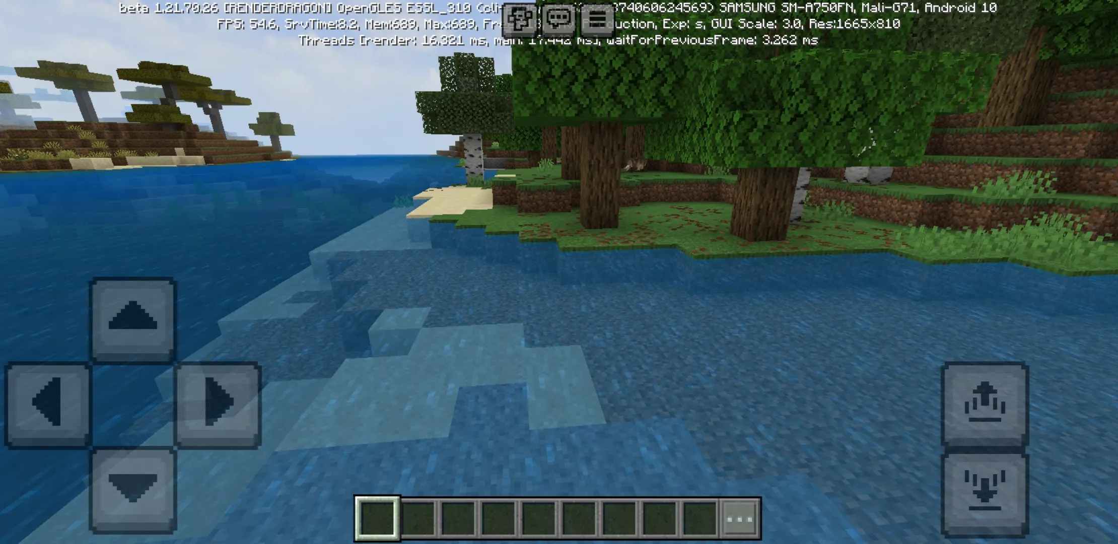 Water from BSL Shader for Minecraft PE