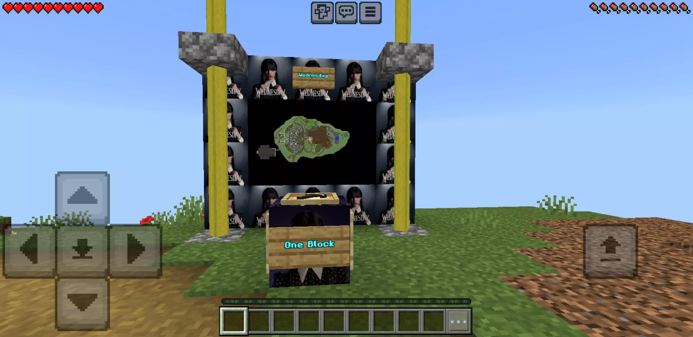 Wednesday from One Block Map for Minecraft PE