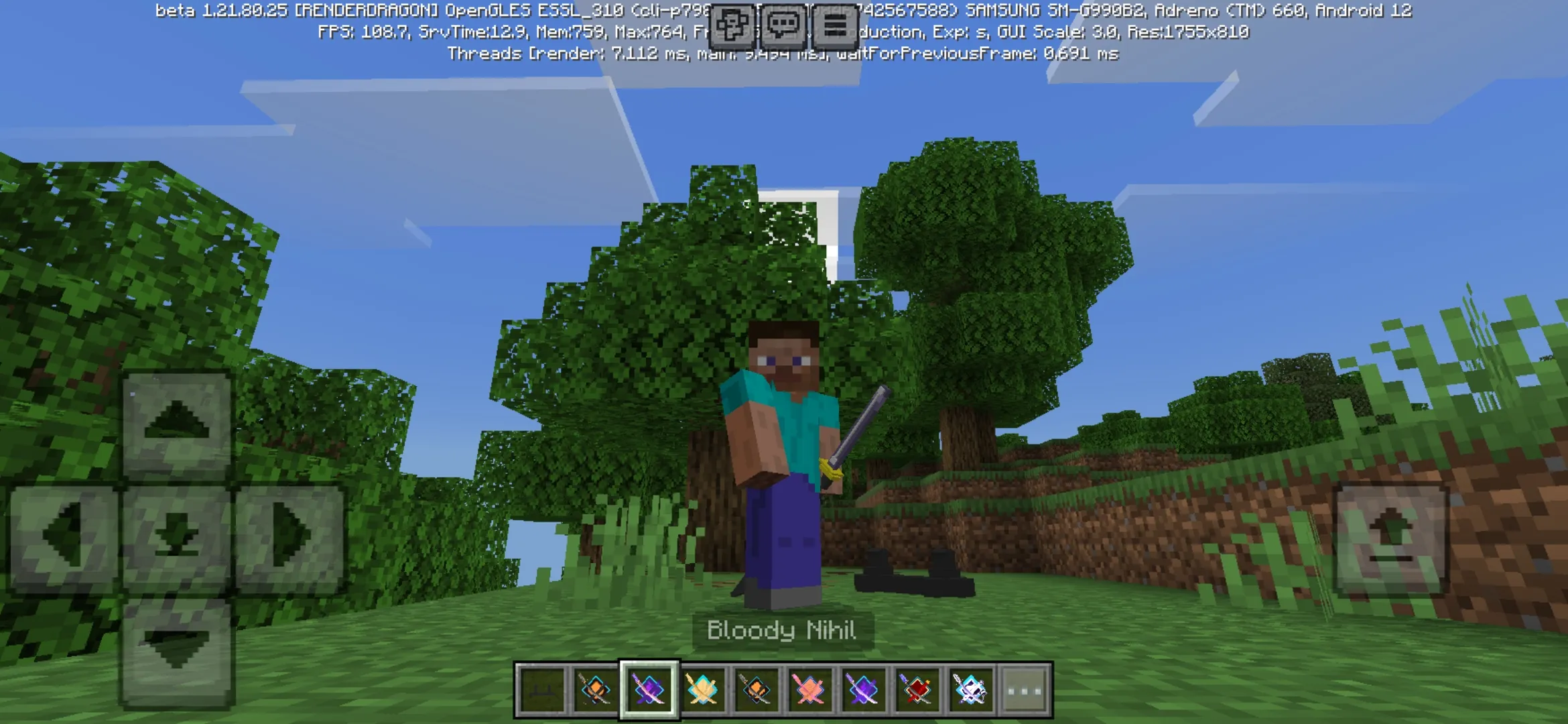 Bloody Nihil from Slash Blade Mod for Minecraft PE