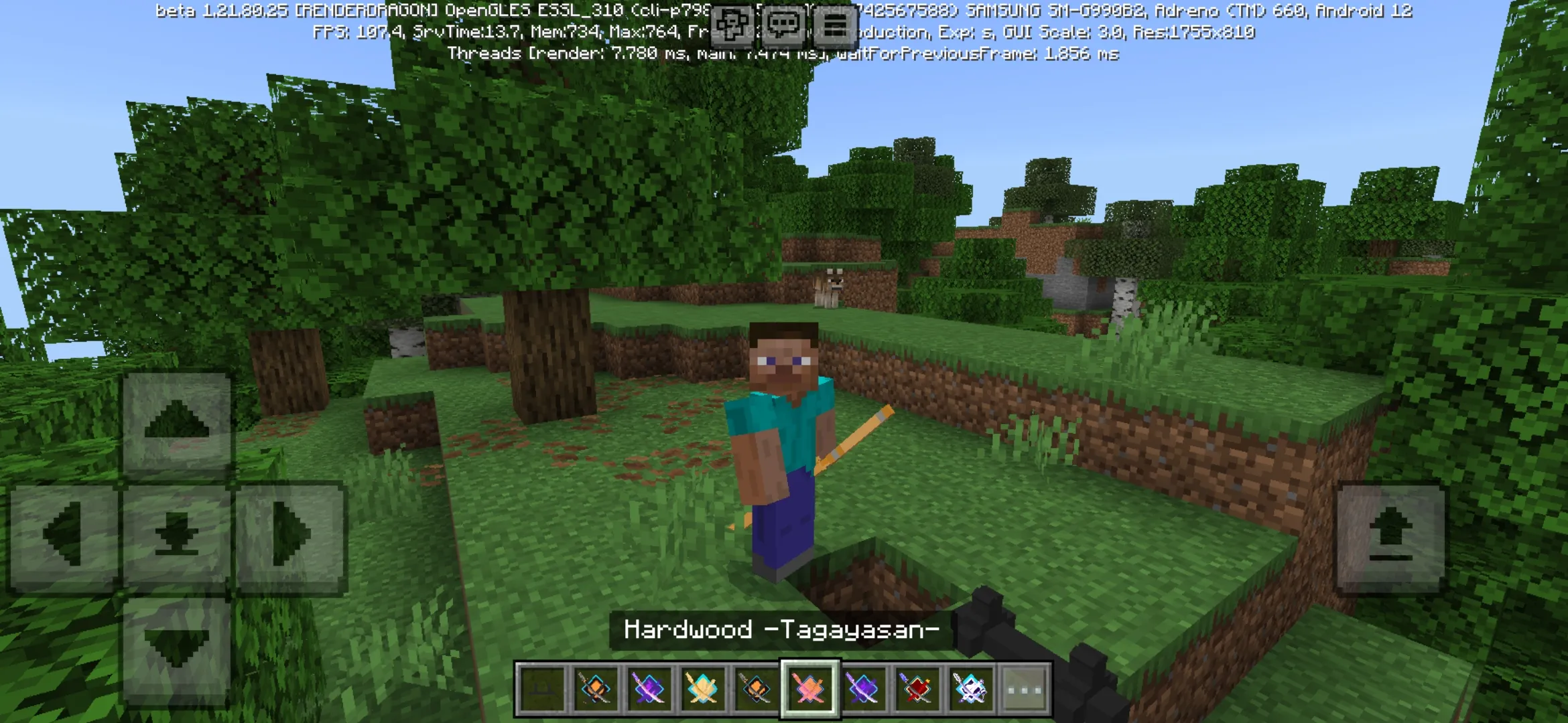 Hardwood from Slash Blade Mod for Minecraft PE