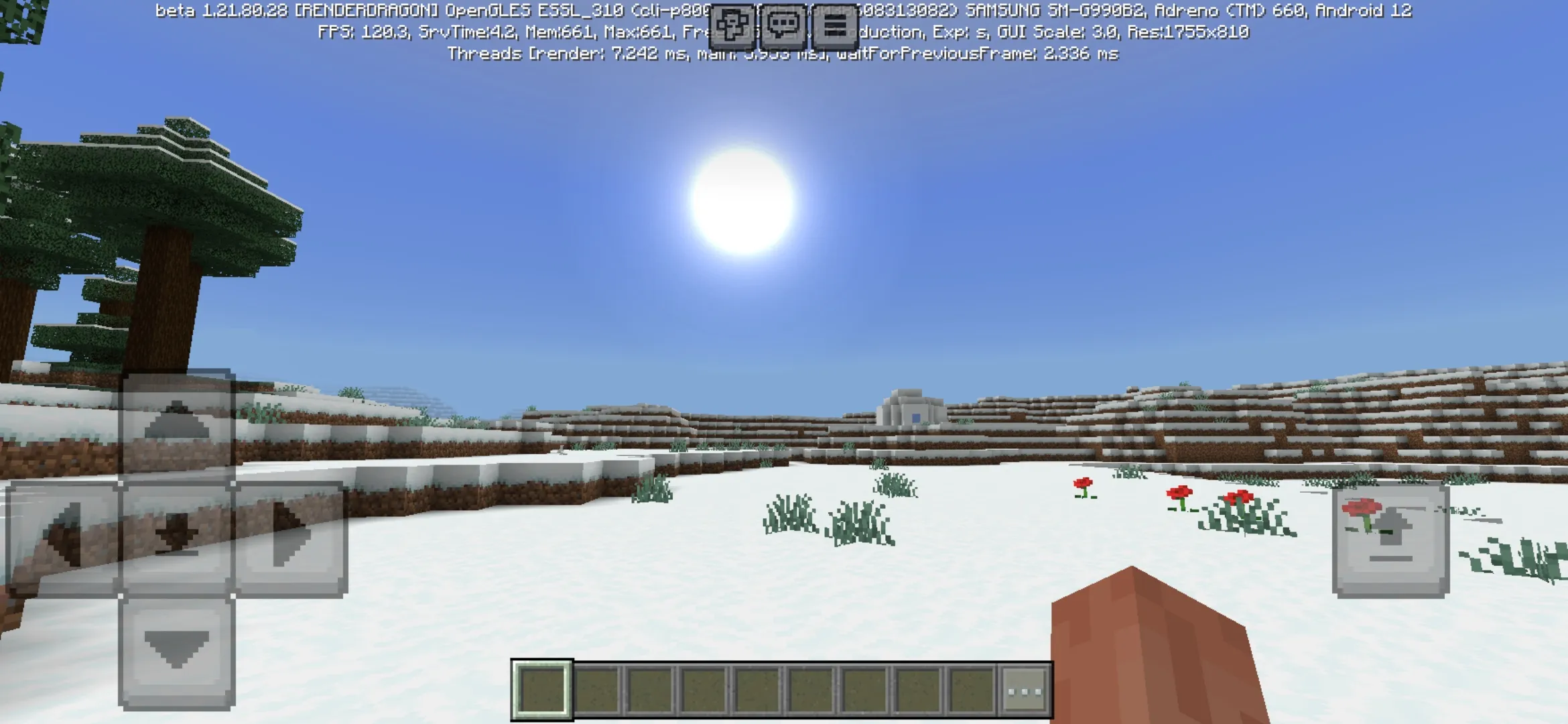 Sun from Newb Shader for Minecraft PE