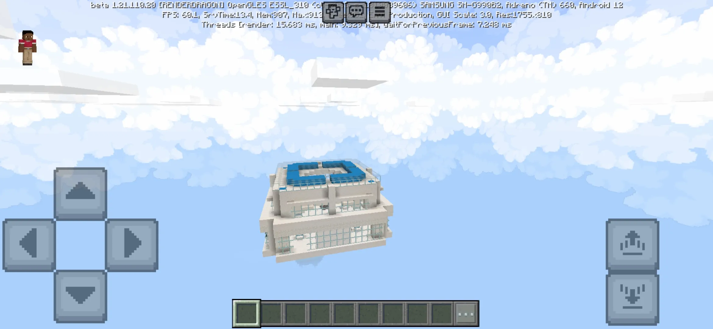Top View from Tycoon Map for Minecraft PE