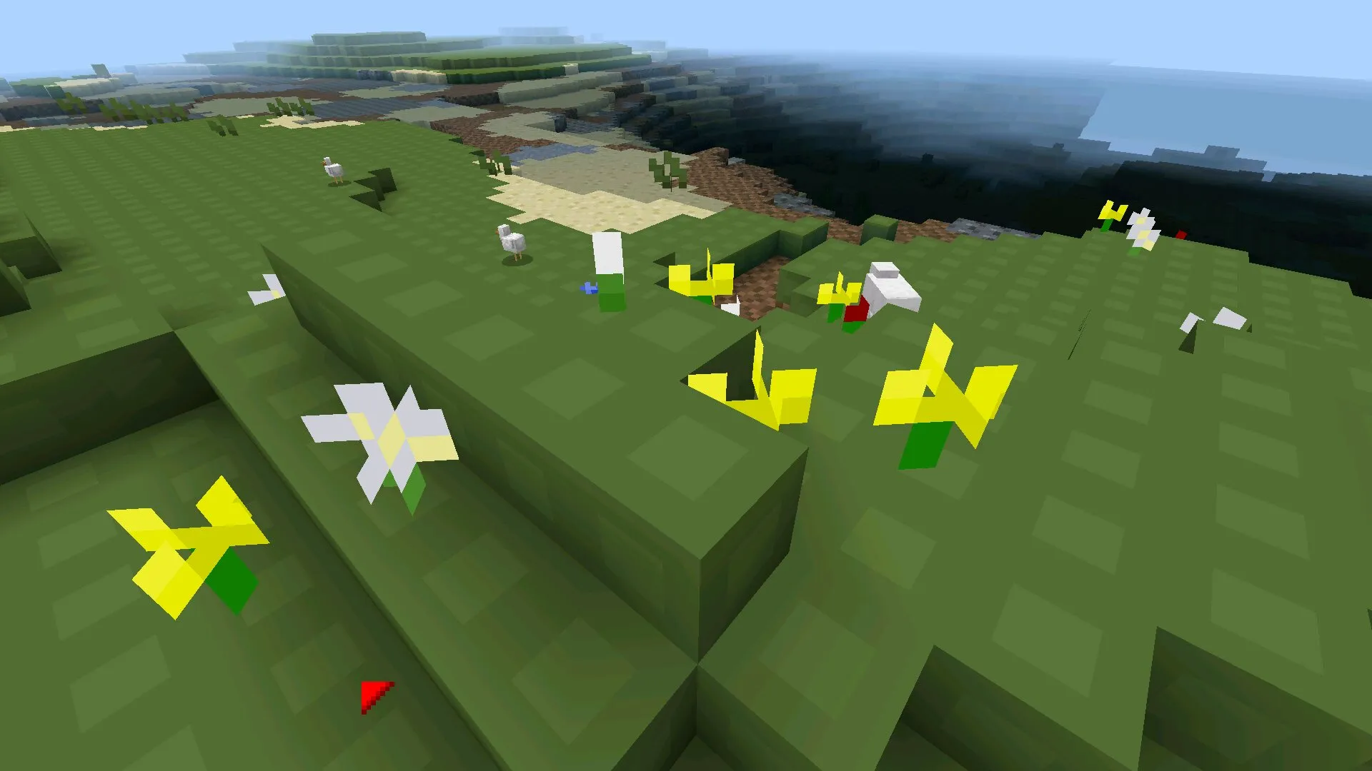 Flowers from client fps from Minecraft PE 1.21